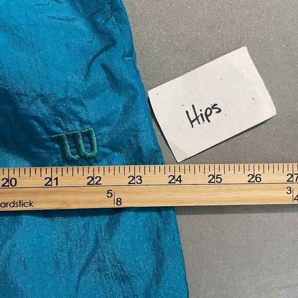 Vintgae Wilson Womens Size XL Turquoise Drawstring Nylon Wind Pants Athletic - Picture 12 of 14